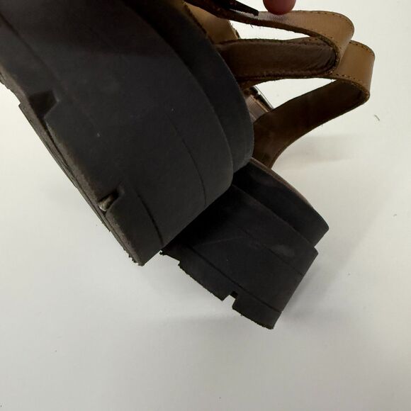 Free People Delaney Fisherman Women's Dark Sand Platform Sandals Chunky Size 6.5 - Picture 9 of 12